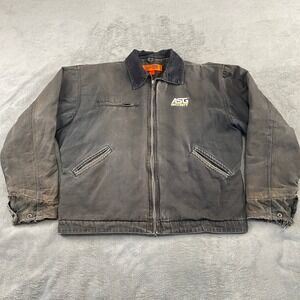 SOLD- CornerStone ASG Security Work Jacket‎ Quilted Lined Canvas LT Workwear